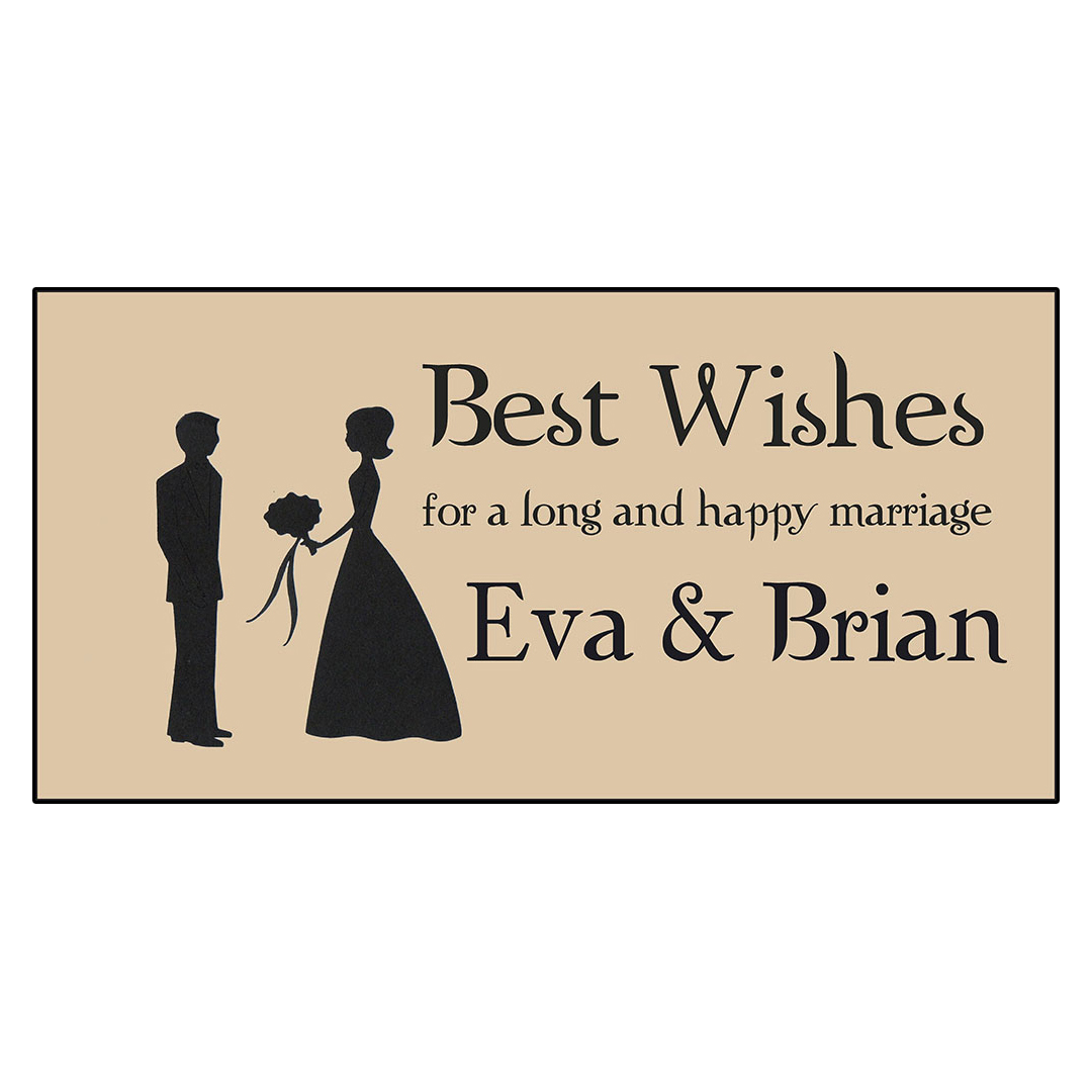 Wedding Marriage Best Wishes For Long Marriage Custom DECAL STICKER
