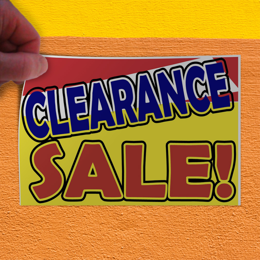 Decal Stickers Clearance Sale Vinyl Store Sign Label Business eBay