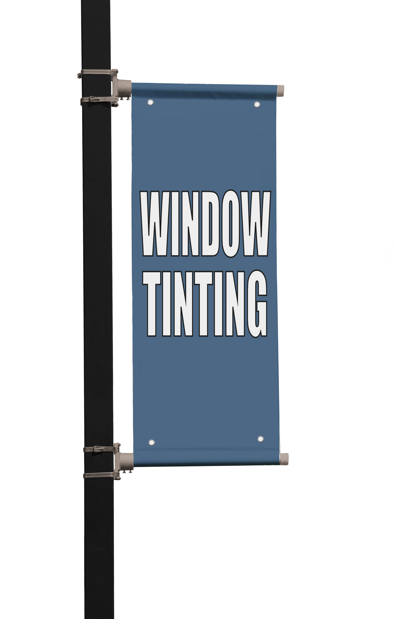 Window Tinting Auto Car Advertisement Double Sided Vertical Pole Banner