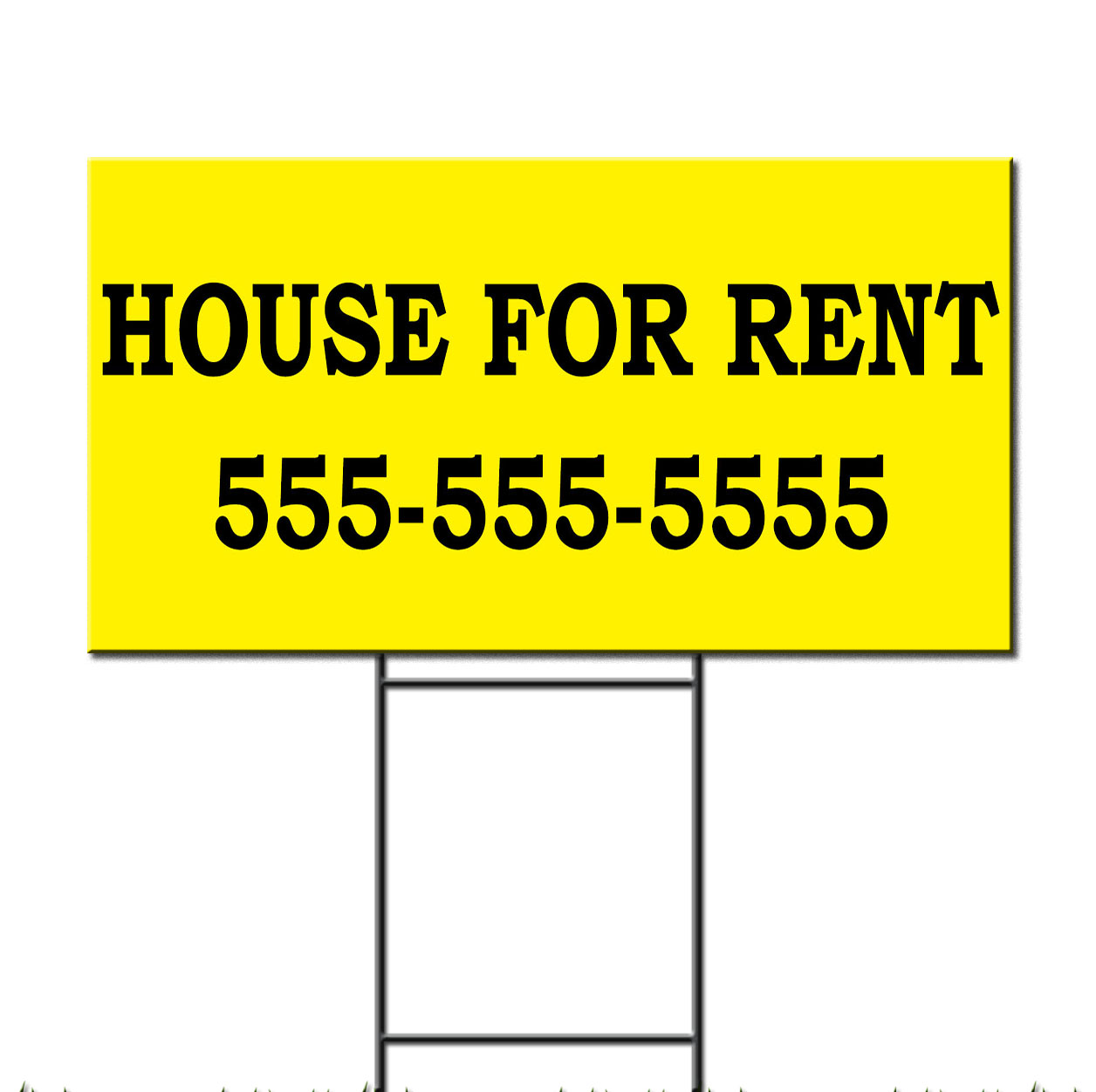 House For Rent Real Estate Custom Personalized Plastic Yard Sign /FREE