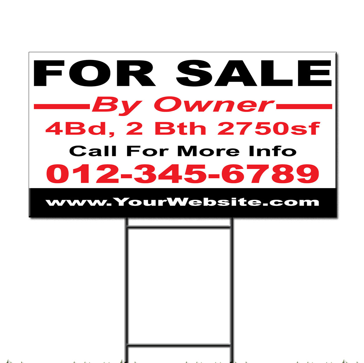 For Sale By Owner Address Call For More Info Phone Custom Plastic Yard