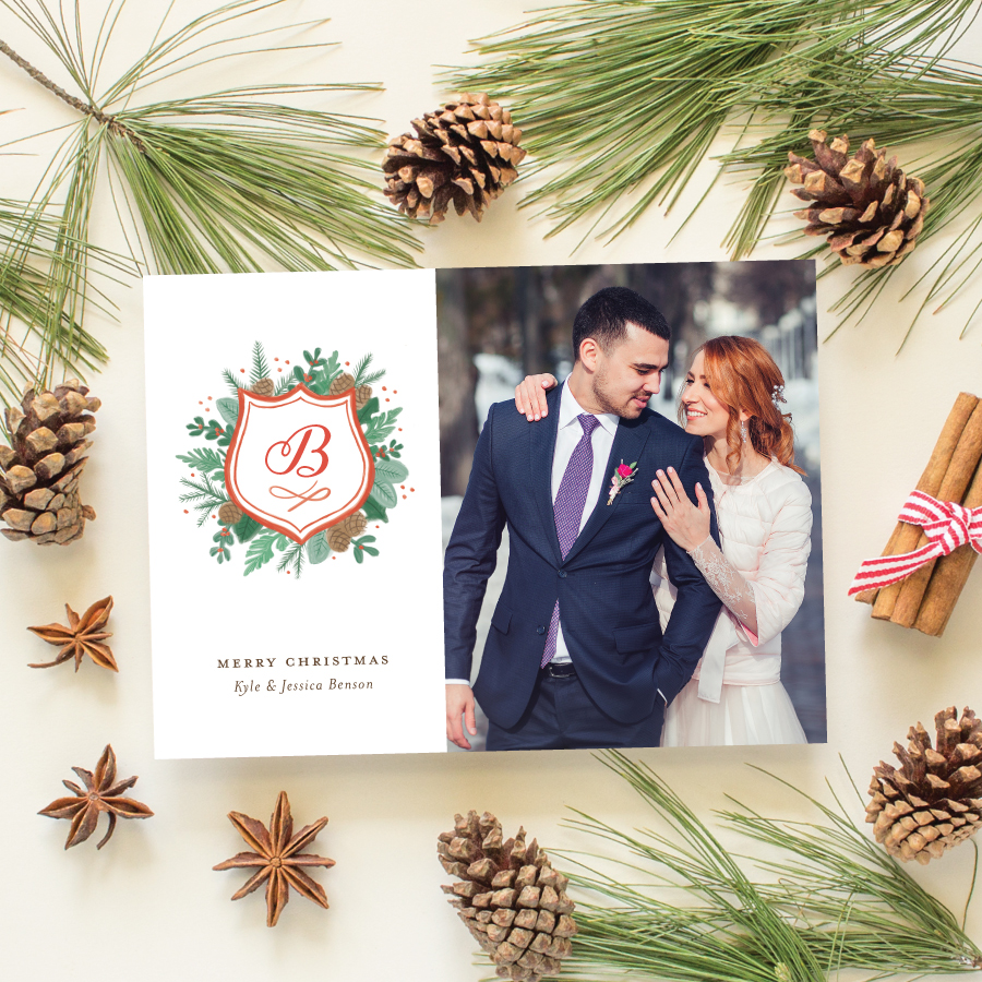 Newlywed Christmas Cards Newlywed Christmas Cards 2017 Holiday Collection Banter and Charm