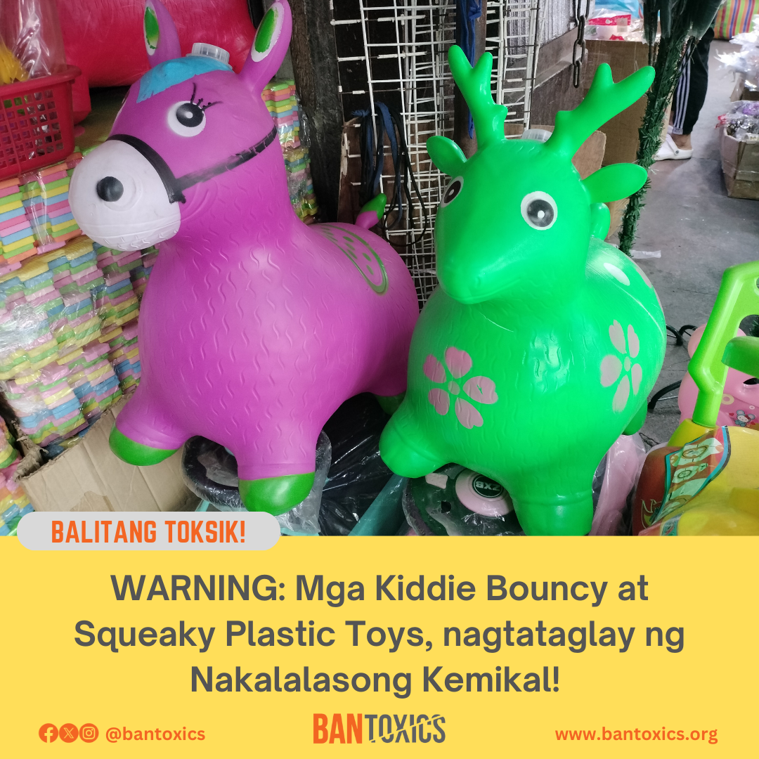 CHRISTMAS ALERT Kiddie bouncy and squeaky plastic toys sold in local
