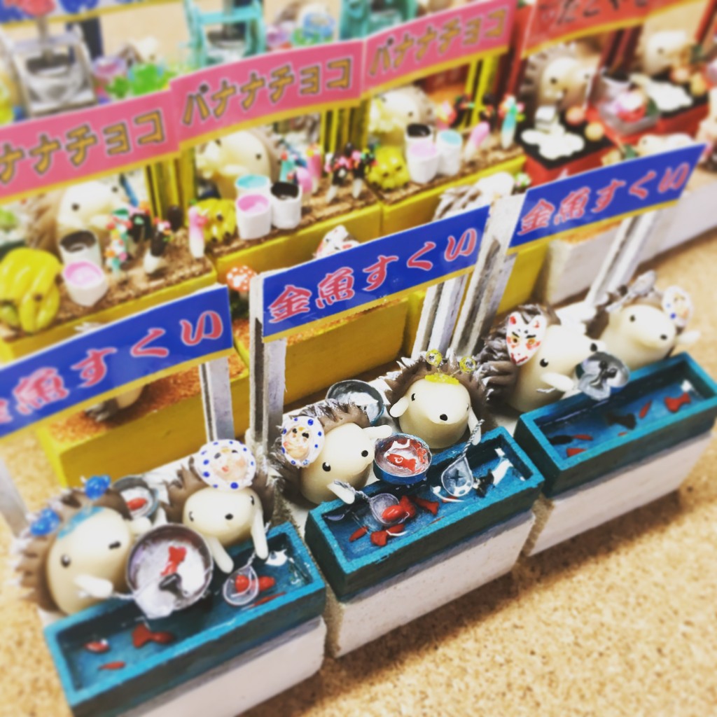 お祭り ミニチュア屋台 金魚すくい Bappy