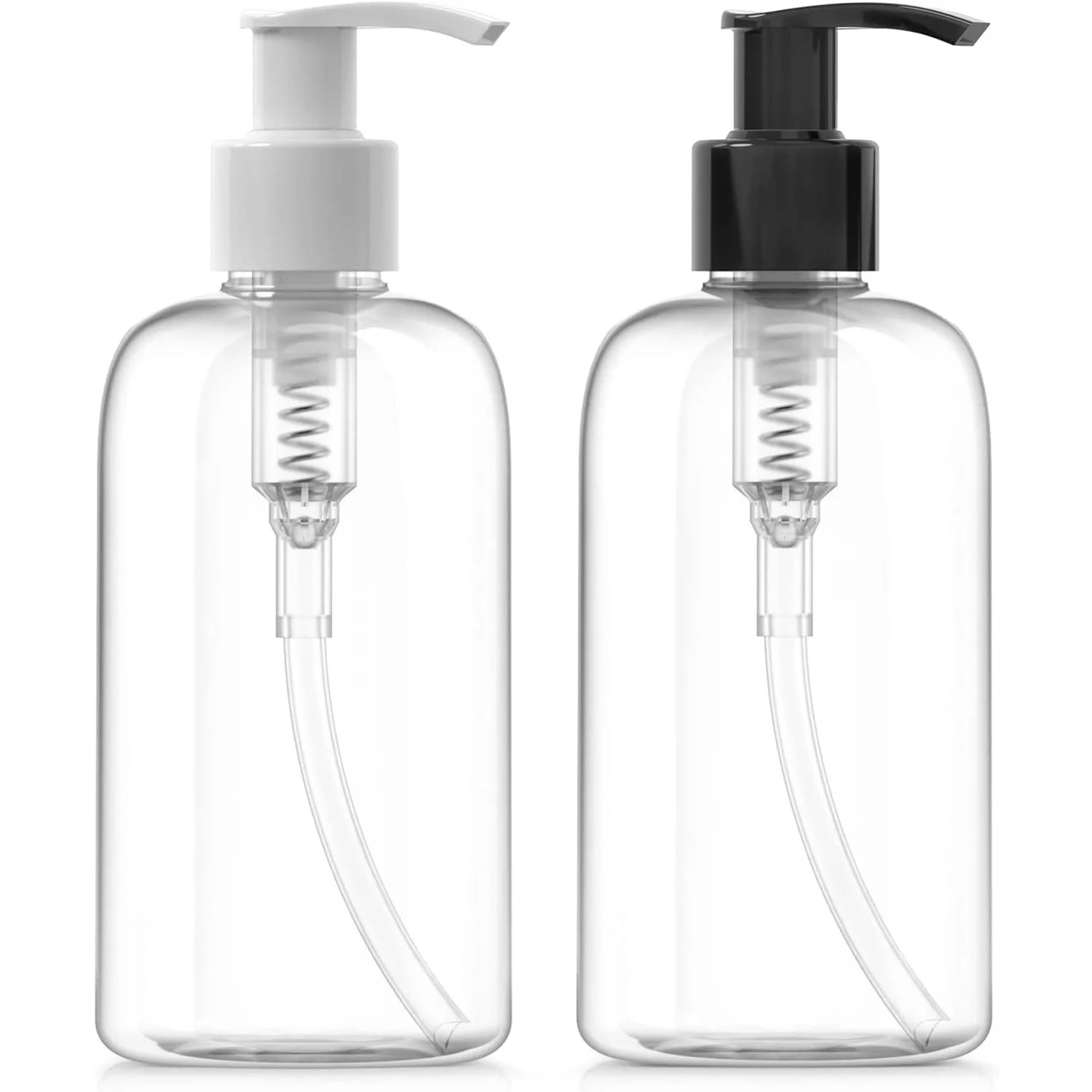 Plastic Bottles with Pump Dispenser, 8 oz Bar5F
