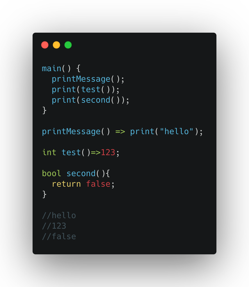 Lambda Functions in Dart