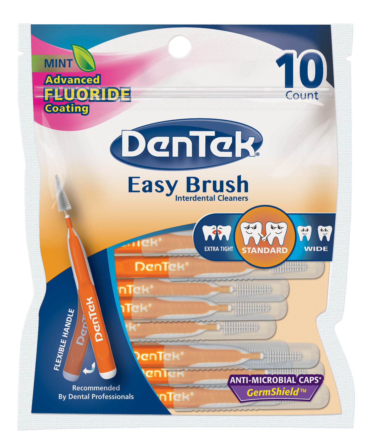 Dentek Easy Brush Standard 10ct Barayah Medical