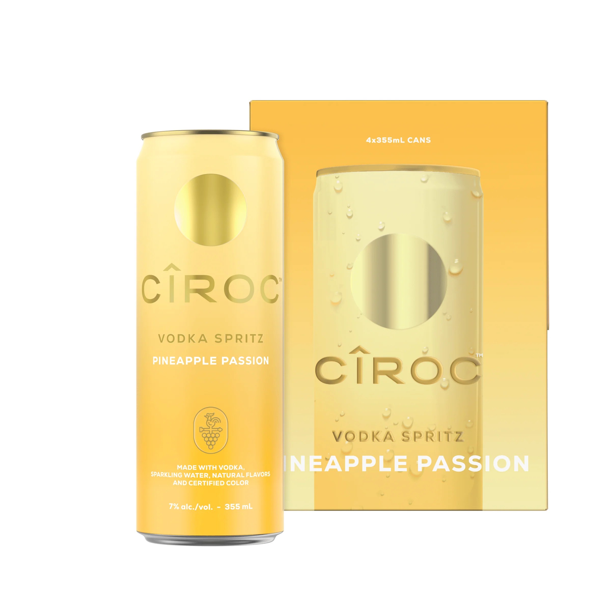 Ciroc Vodka Pineapple Passion Spritz 4x 355ml Cans Buy Now Barbank