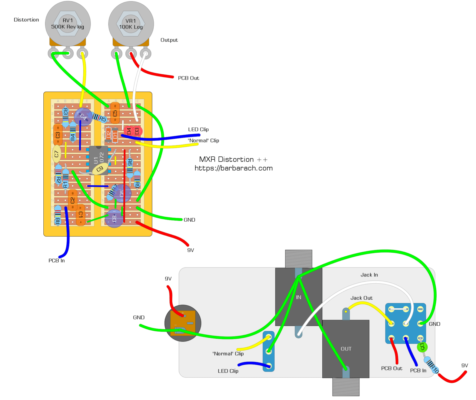 Building MXR Distortion Plus - Barbarach BC