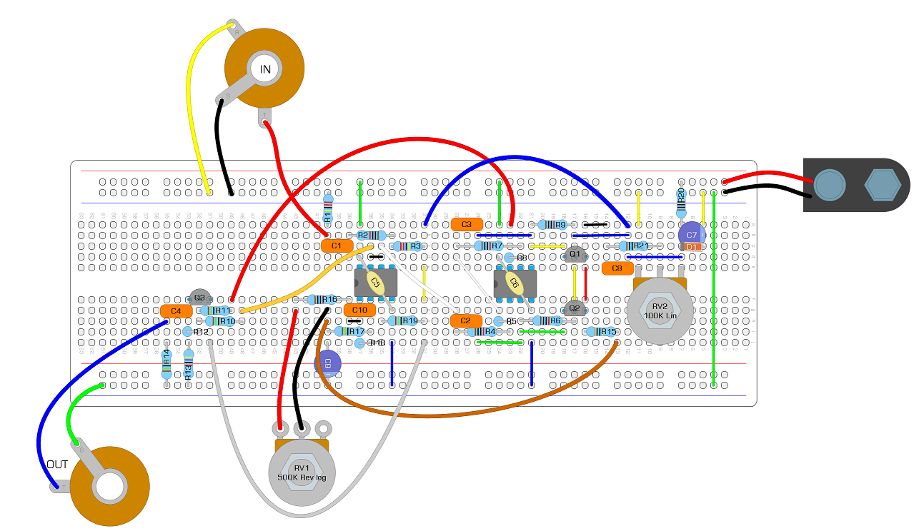Breadboard a Simple Phaser Barbarach BC