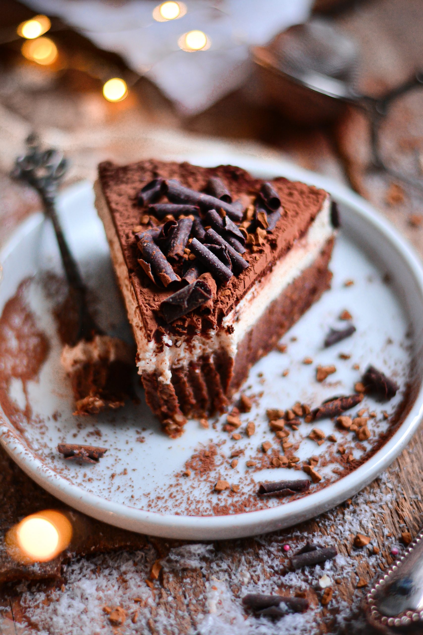 Gâteau Tiramisu Vegan Sans Cuisson, Gluten / Vegan GF No Bake Tiramisu Cake