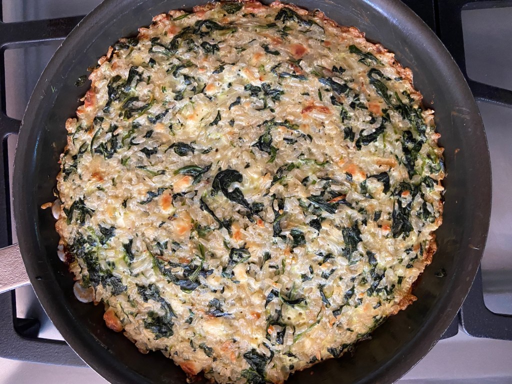 Spinach, Feta & Rice Casserole