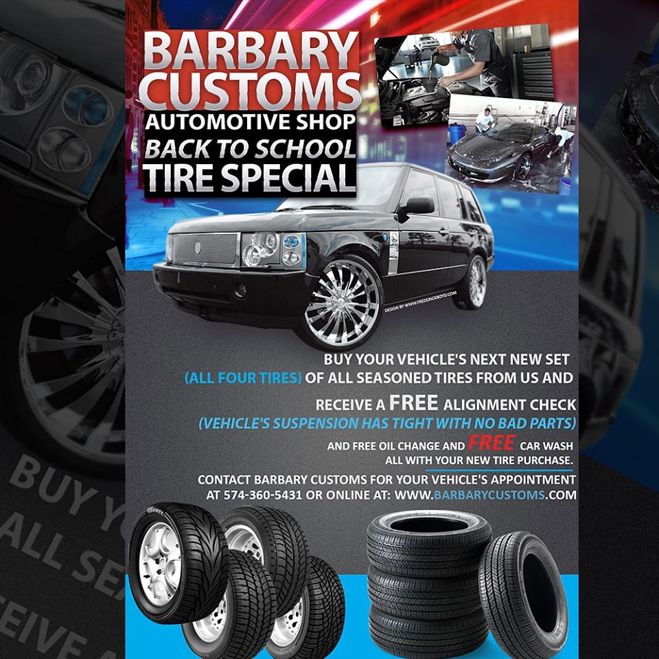 Specials Barbary Customs Automotive Shop Rims Wheels and Tires