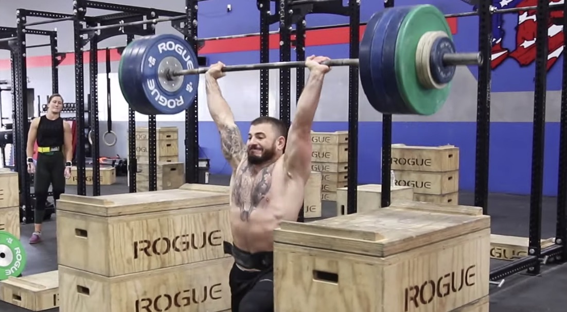 Mat Fraser Hit a 415 lb Split Jerk PR In Prep for CrossFit Strength In