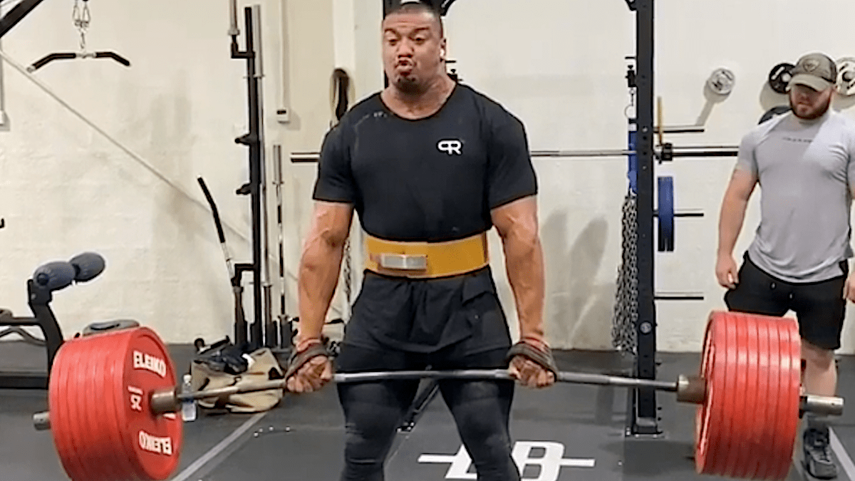 Larry Wheels Deadlifts 425 Kilograms Raw, Teases Personal