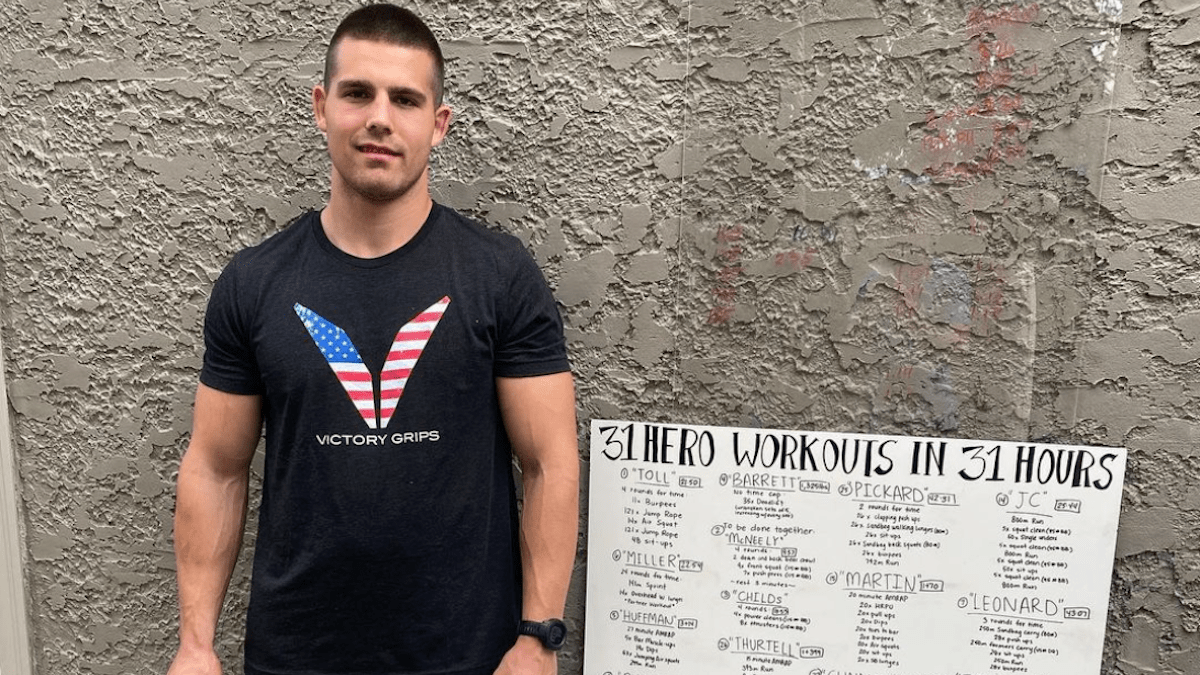 CrossFitter Robert Hartley Completes 31 Hero Workouts in 31 Hours BarBend