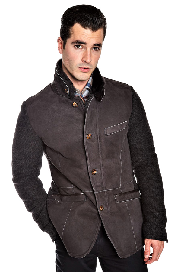 Gimos Italy Shearling Zip Cardigan Jacket Barcelino