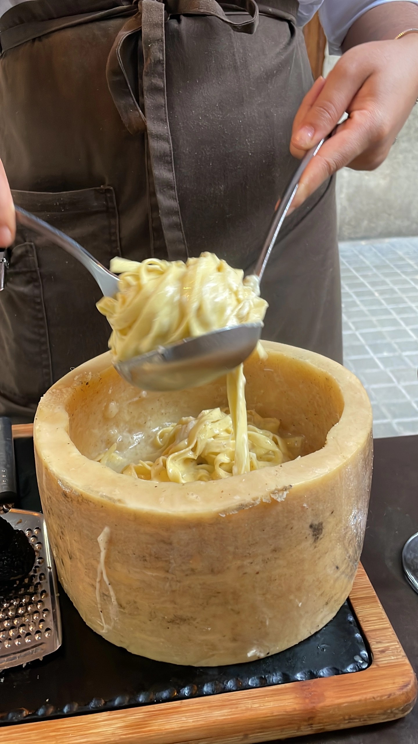 Best Cheese Wheel Pasta in Barcelona Barcelona Food Hunters