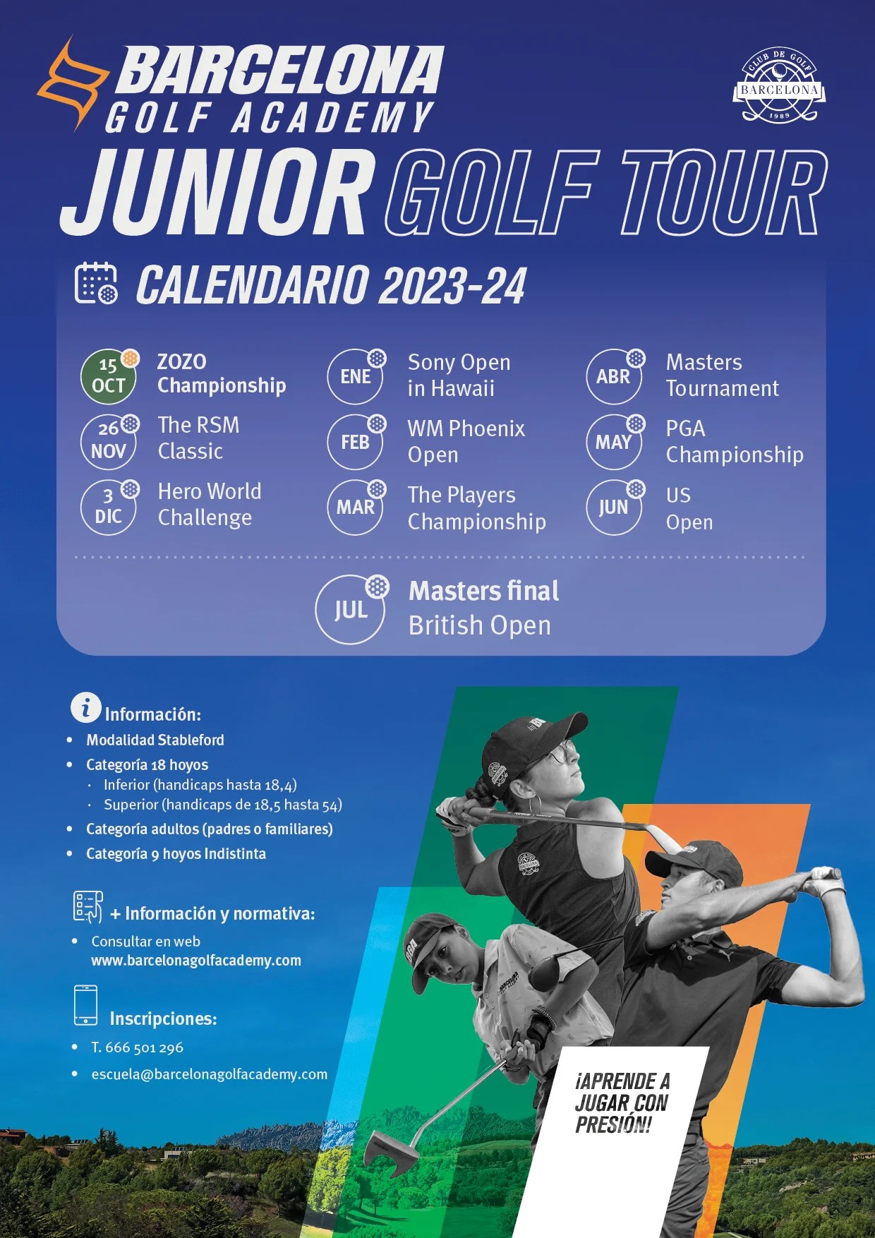 Junior Golf Tour Barcelona Golf Academy