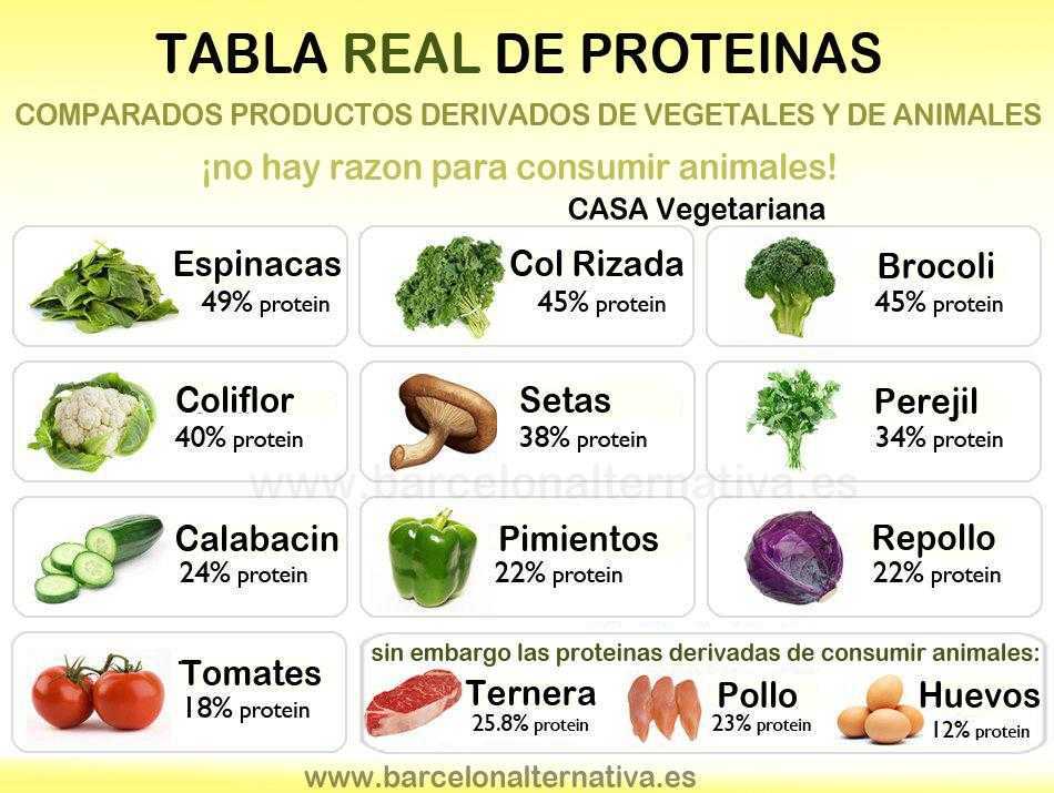 John Robbins Tabla de proteínas vegetales Barcelona