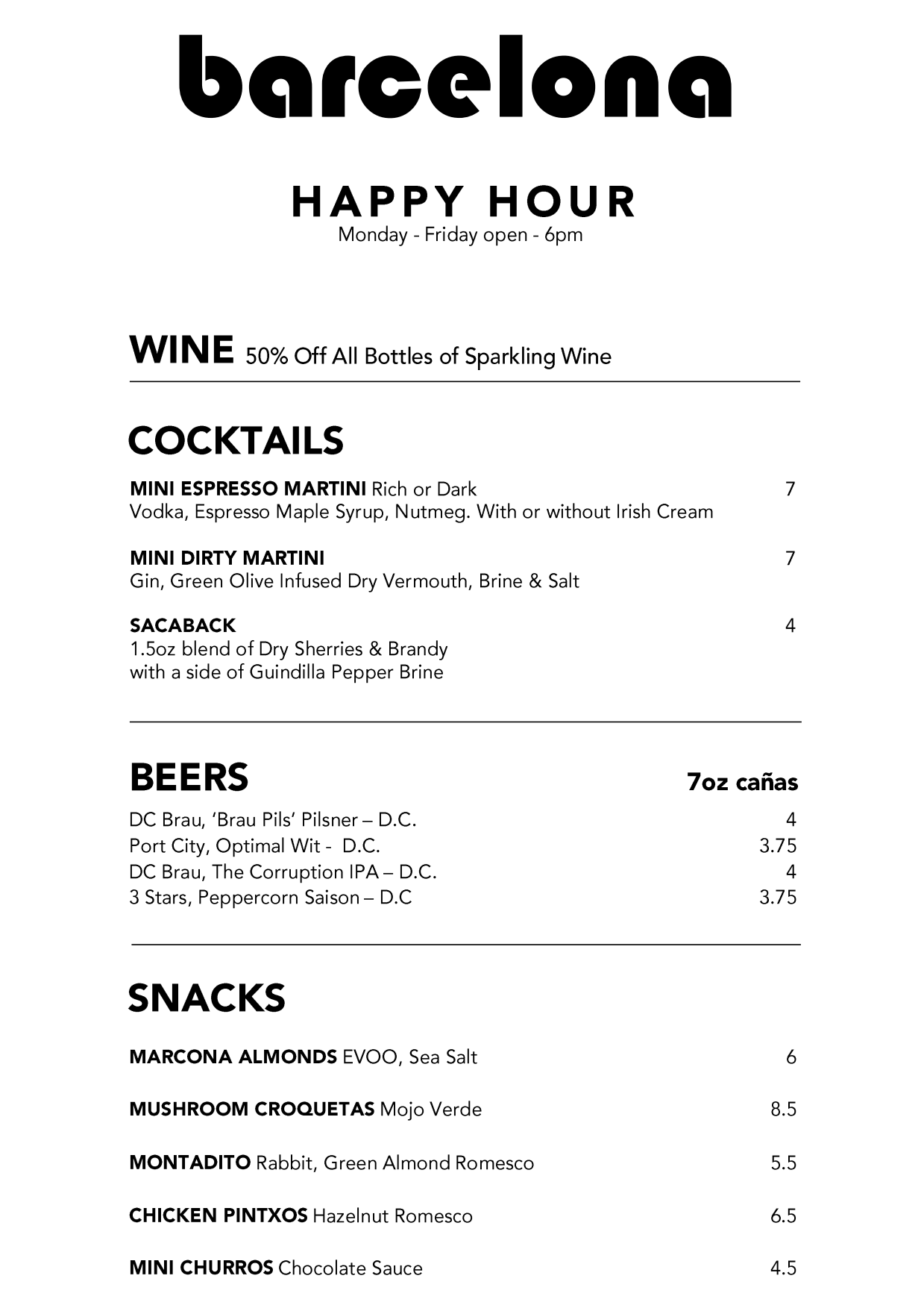 14th Street Barcelona Wine Bar