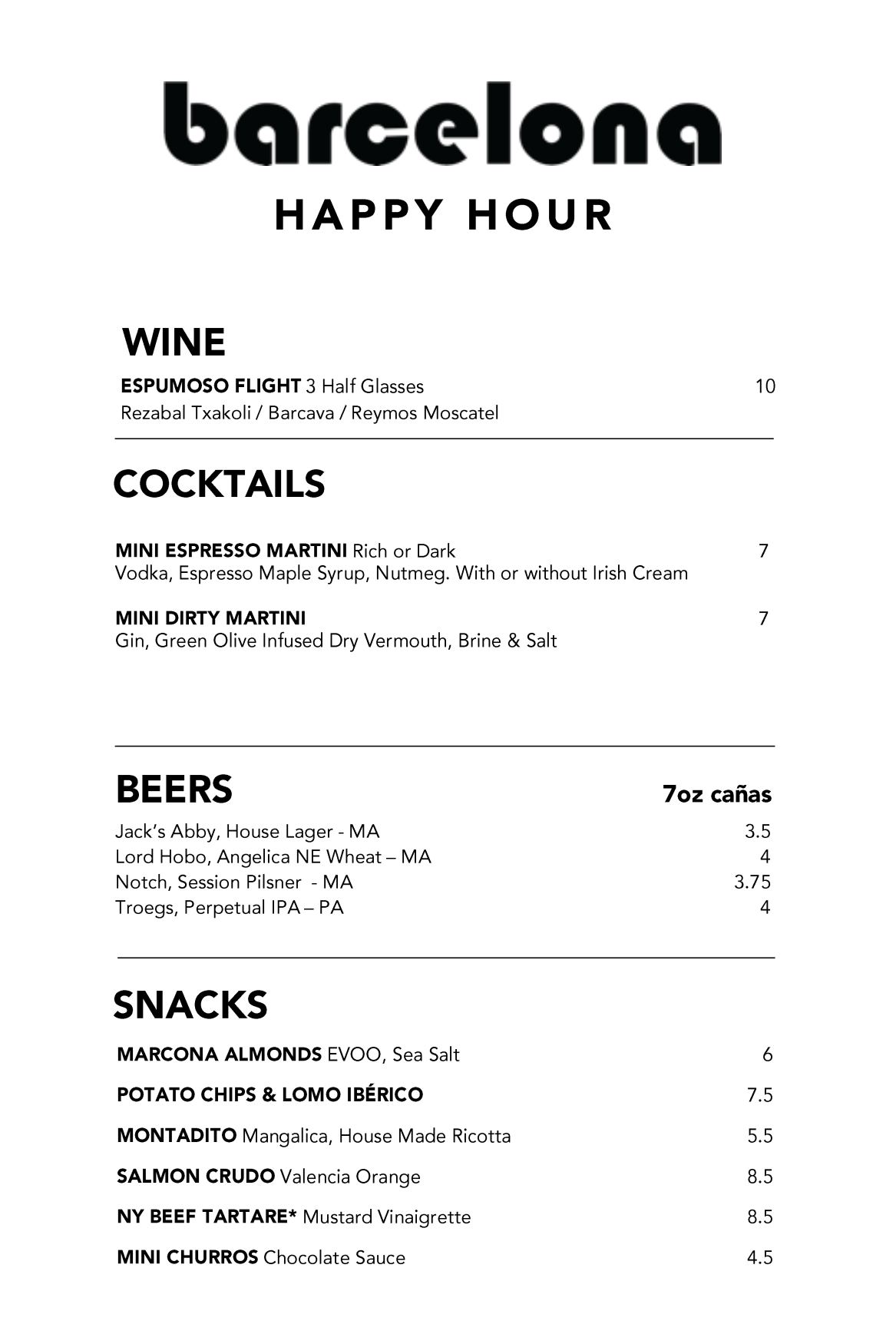 Brookline Barcelona Wine Bar