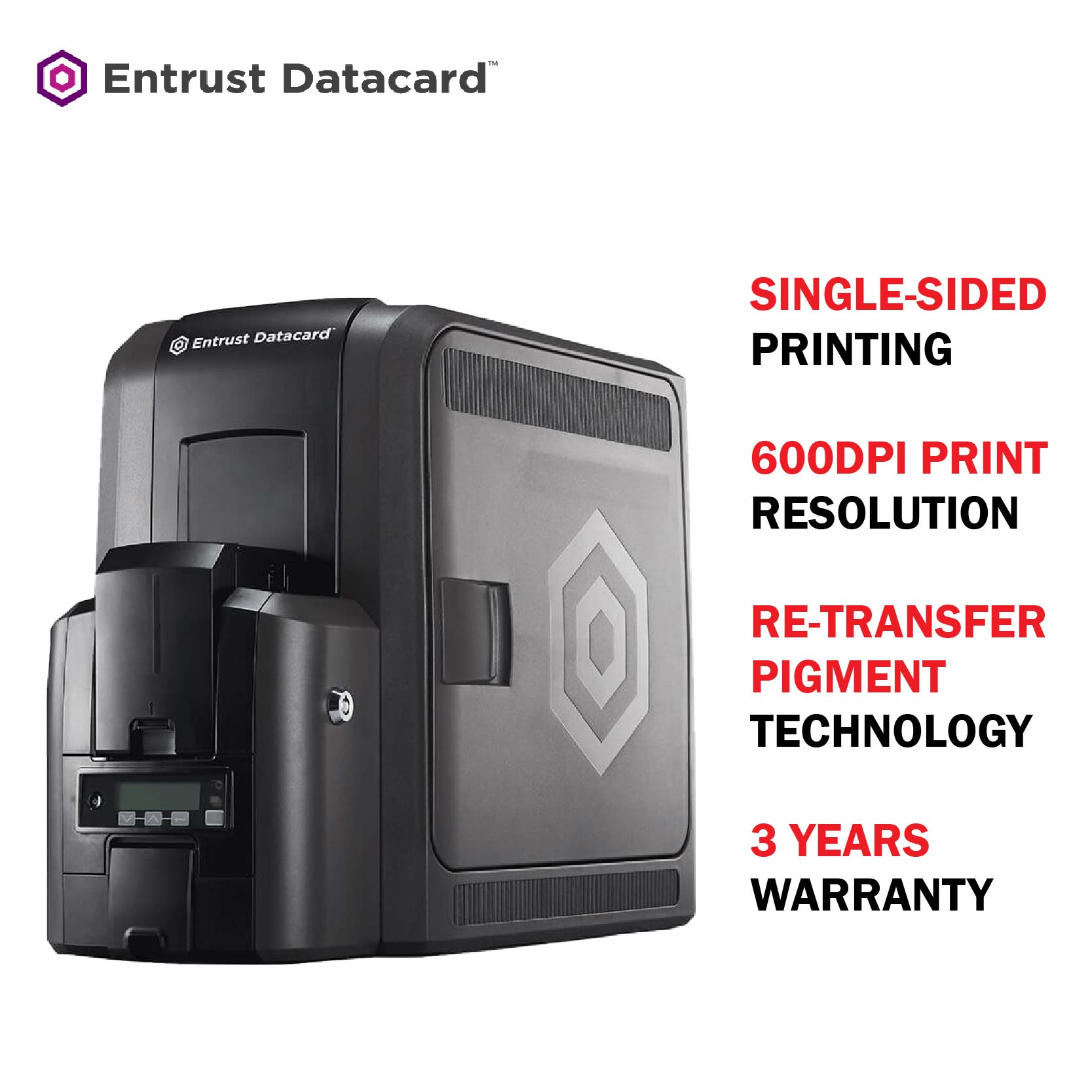 Datacard CR805 SingleSided Retransfer Card Printer Barcode Malaysia