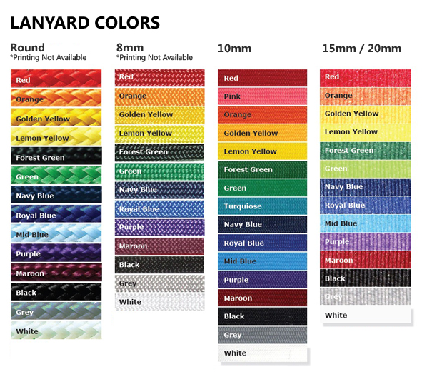 LanyardColourChart All ID Asia