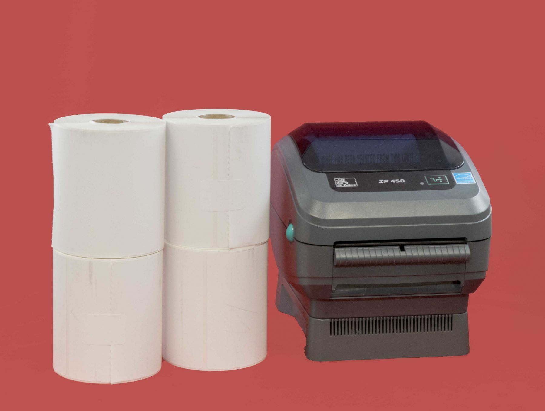 Zebra ZP450 Direct Thermal Shipping Label Printer Bundle + 1000 Labels