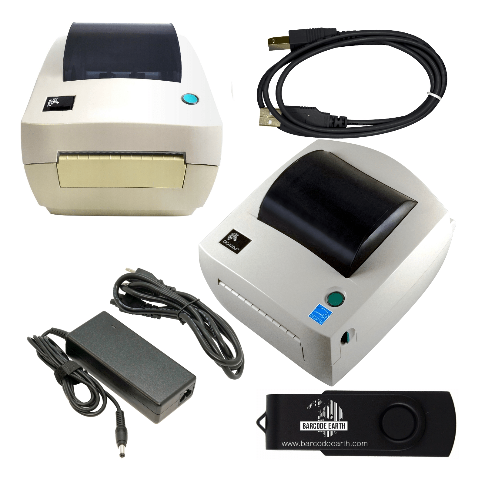 Zebra GC420d Thermal Shipping Printer GC420200510000 GRADE C