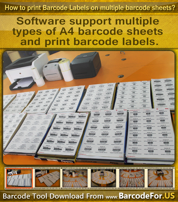 How to Create and Print Barcode Labels on Different Types of Barcode Sheets? Barcode Software