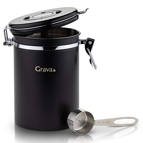 UPC 008600059657 Grava Coffee Canister Large Stainless Steel