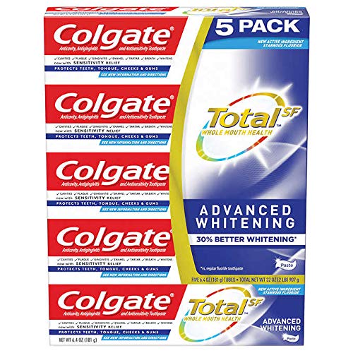 UPC 035000471277 Colgate Total SF Advanced Whitening Toothpaste 6.4 oz, 5pack Barcode Index