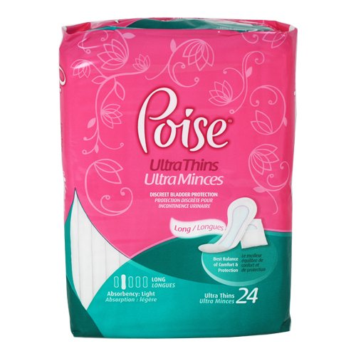 UPC 036000498554 Poise Active Incontince Panty Liners with Wings Long
