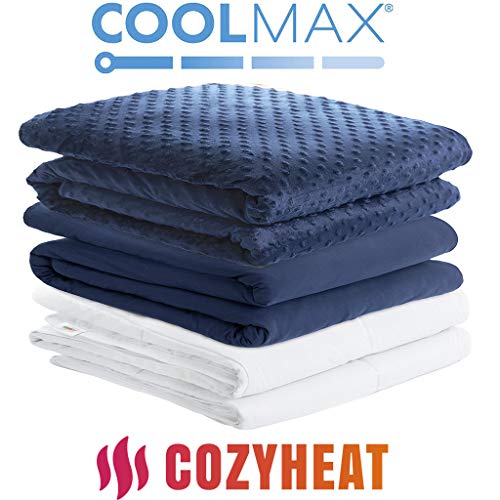 UPC 086569244918 Weighted Blanket w/ 2 Duvet Covers for Hot & Cold