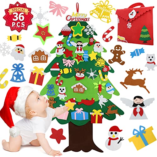 UPC 616985588855 Felt Christmas Tree for Kids Wall, Christmas Gifts