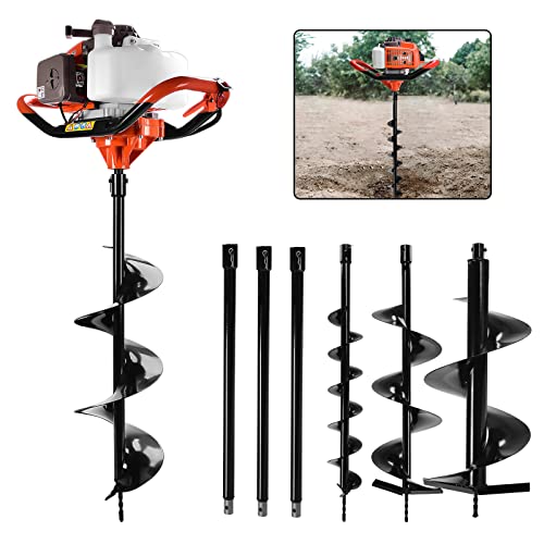 UPC 787502204067 ECO LLC HandHeld Gas Powered Post Hole Digger, 63cc