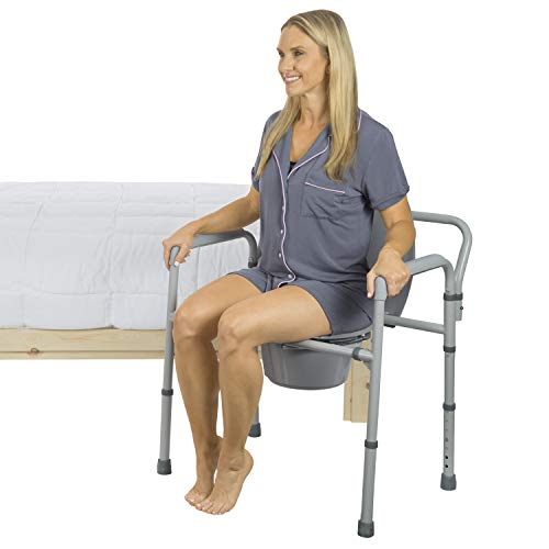 UPC 028841242250 Vive Bedside Commode Narrow Folding Bariatric