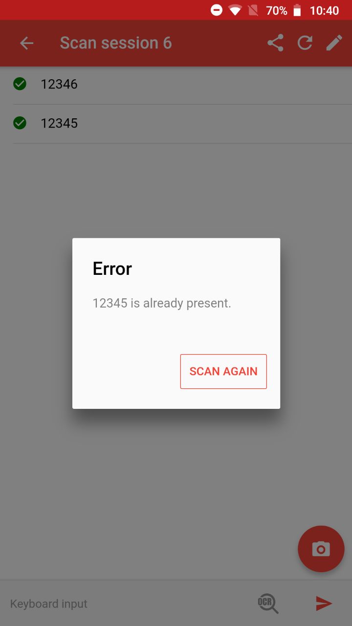 How to detect Duplicated Barcodes inside CSV files Barcode to PC