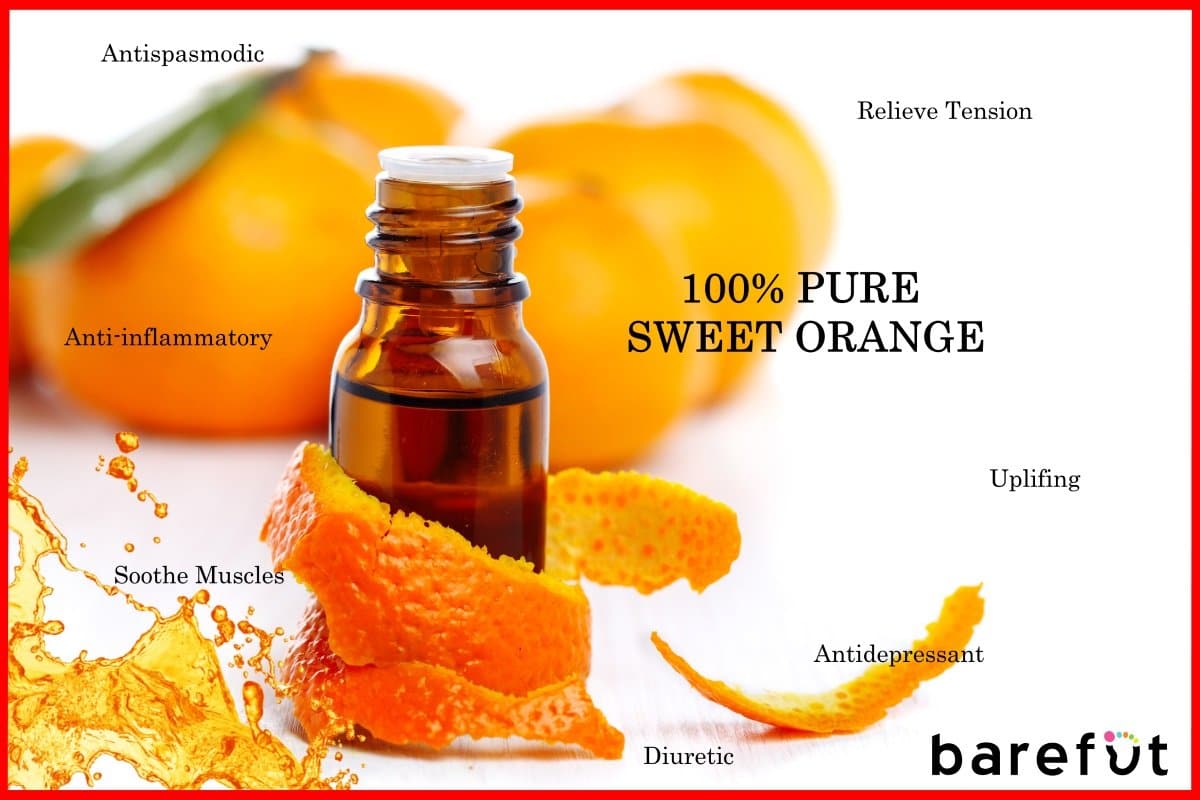 Sweet Orange Essential Oil barefut Essential Oils 100 Pure Therapeutic