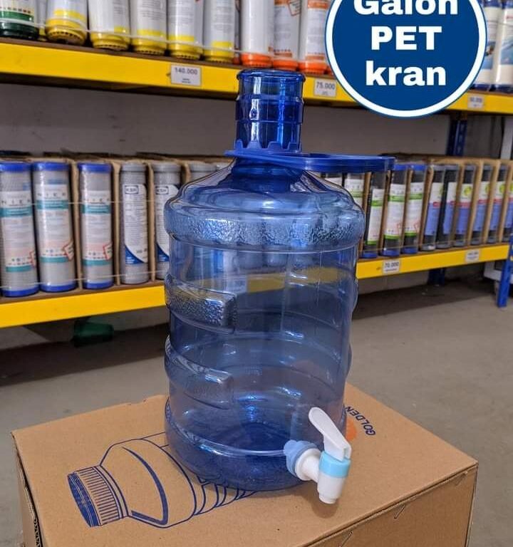 galon pet keran 5 liter — BARELANG FILTER — Menjual Peralatan & Aksesoris  Mesin Pengolah Air No.1 di Batam