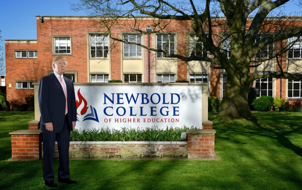 Trump cheers “terrific” Brexit, wants to invest in Newbold College
