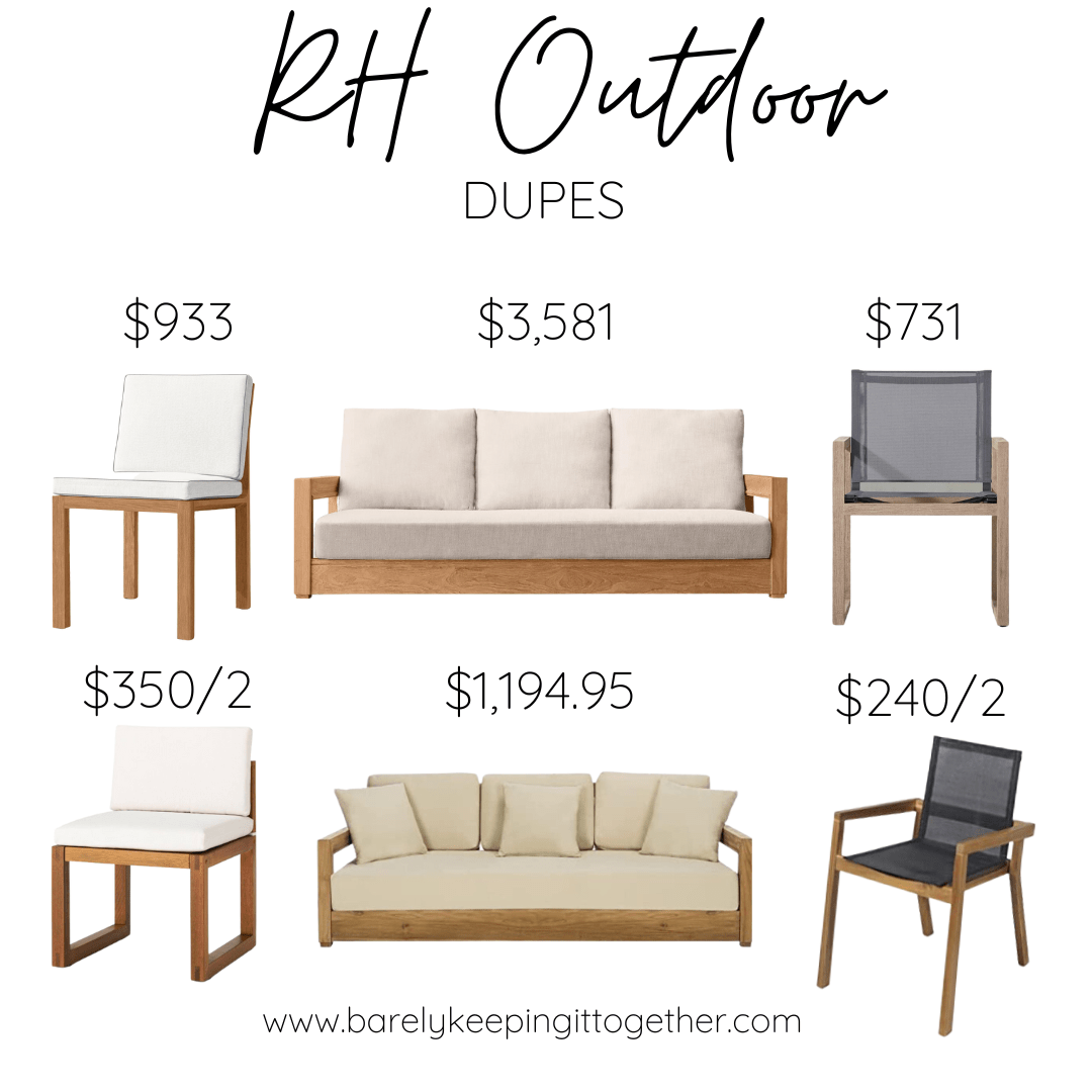 Restoration Hardware Dupes Outdoor Furniture Barely Keeping It Together