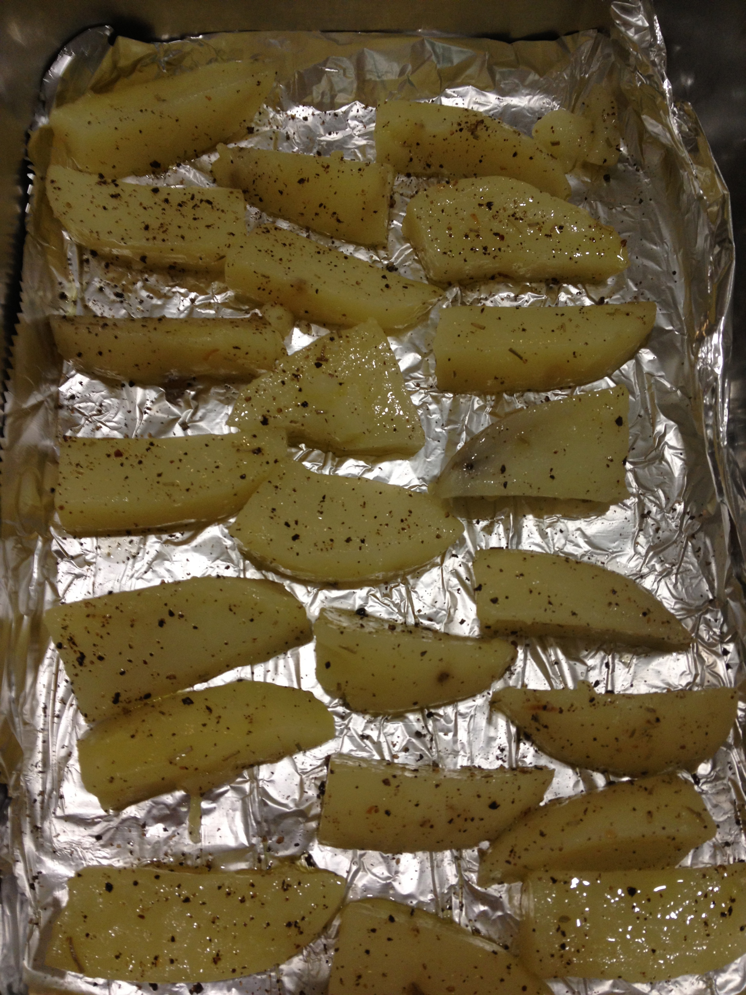 Cara Buat Kentang Wedges Cara membuat kentang wedges, potato wedges