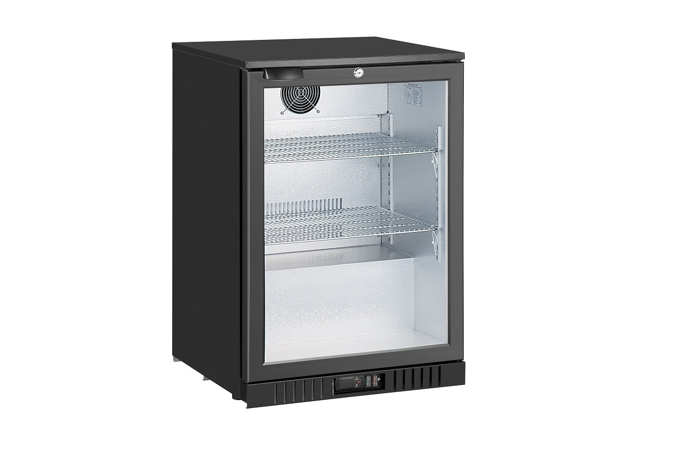 Norpole Tropical Black Single Door Alfresco Fridge 600mm Wide Low E