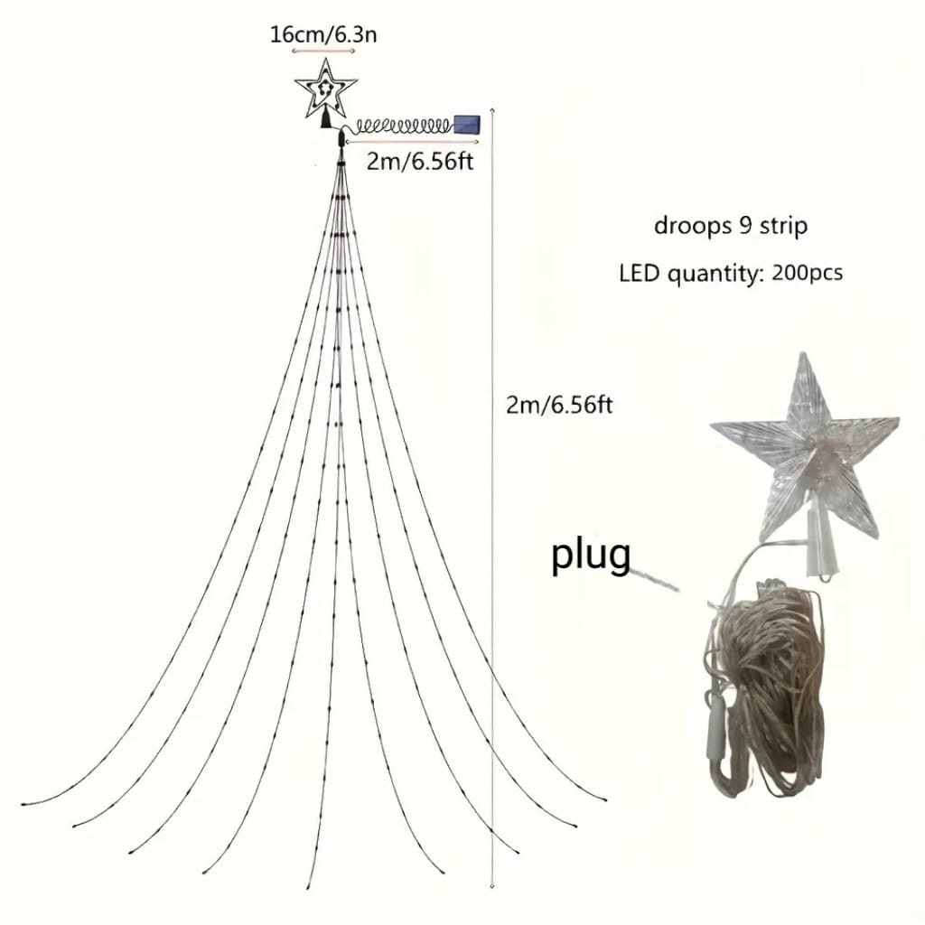 2m STAR Waterfall Lights Bargain Buyz Sale and Wholesale