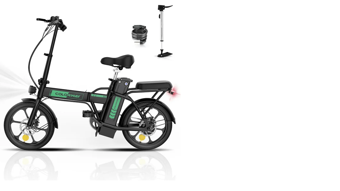 COLORWAY Electric Bike,500W/8.4Ah/36V Removable Battery E Bike