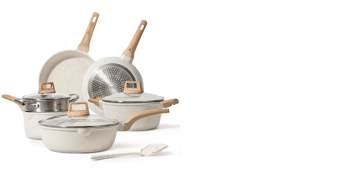 Carote Nonstick Pots and Pans Set,10 Pcs Induction Kitchen Cookware