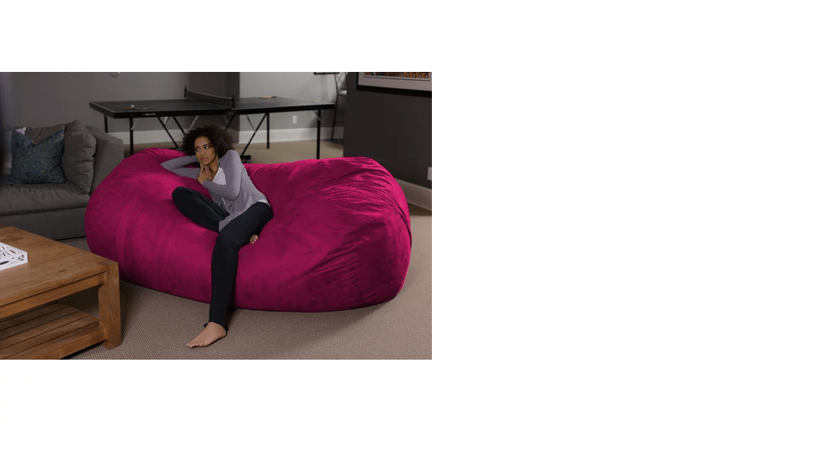 Sofa Sack Bean Bag Chair, Memory Foam Lounger with Microsuede Cover