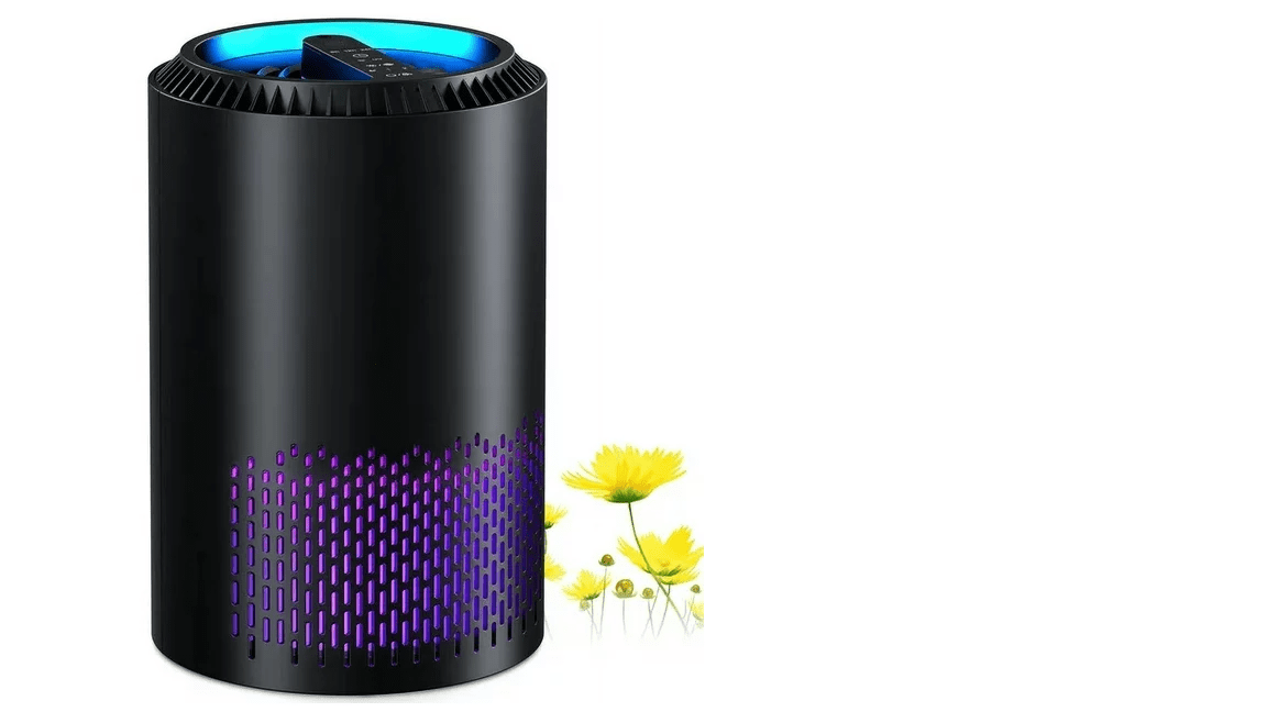 BREEZOME DHJH01 HEPA Air Purifier Remove PM10, PM2.5, Dust, Cotton Lint, Hair for Home, Black